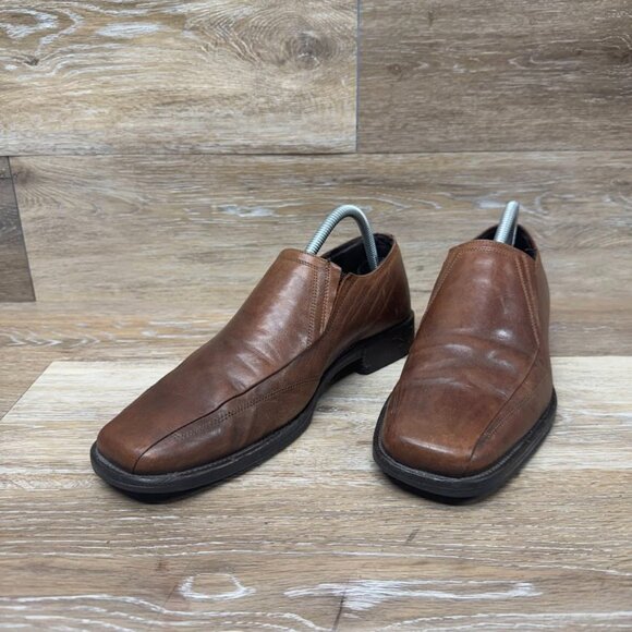 Johnston & Murphy Brown Leather Slip on Loafers Men's Size 9 - Picture 1 of 7